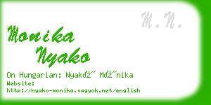 monika nyako business card